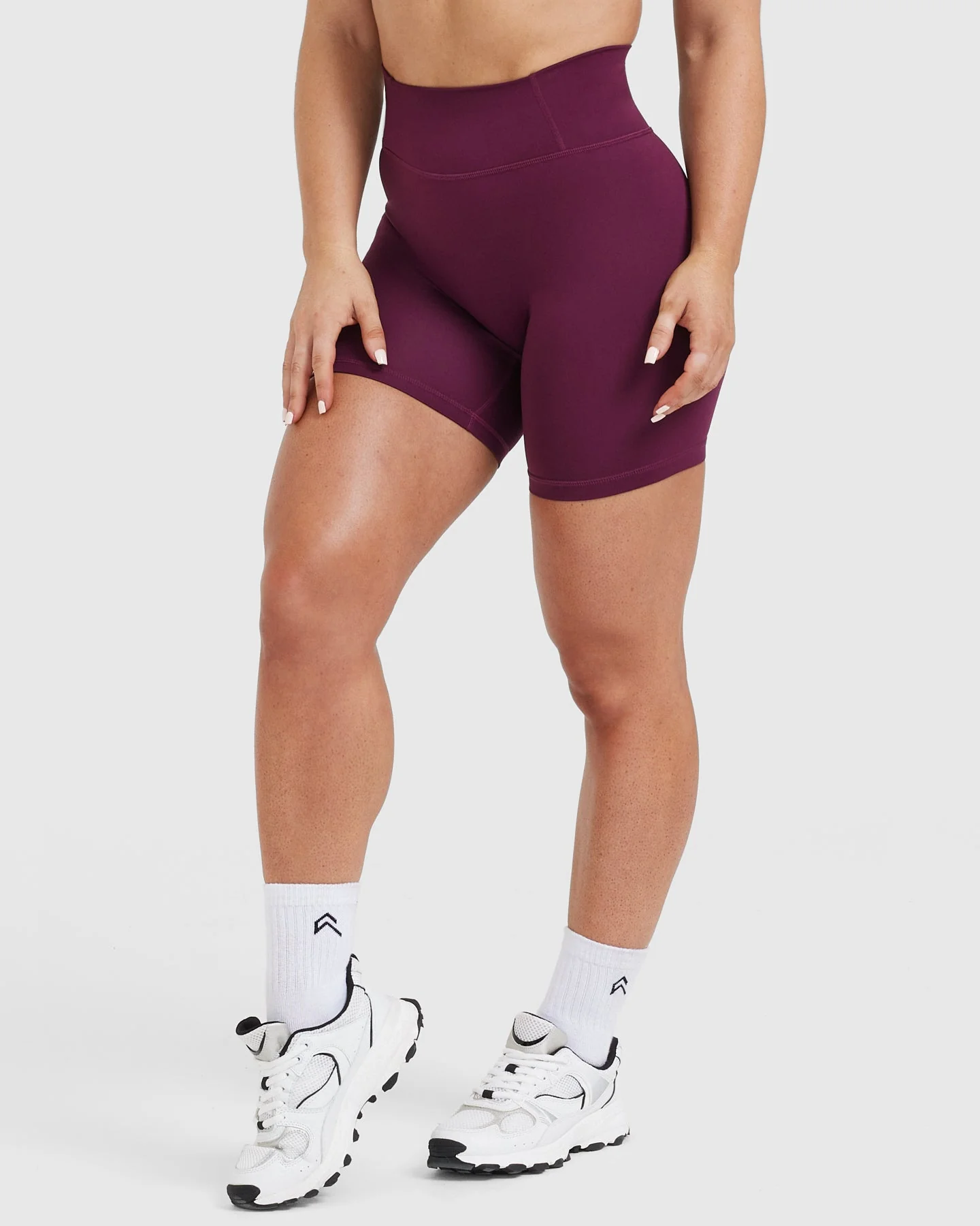 Timeless High Waisted Shorts 6" | Ripe Fig - Image 3