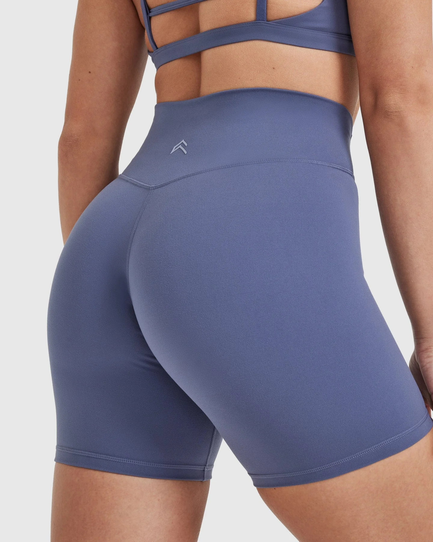 Timeless High Waisted Shorts 6" | Slate Blue - Image 5