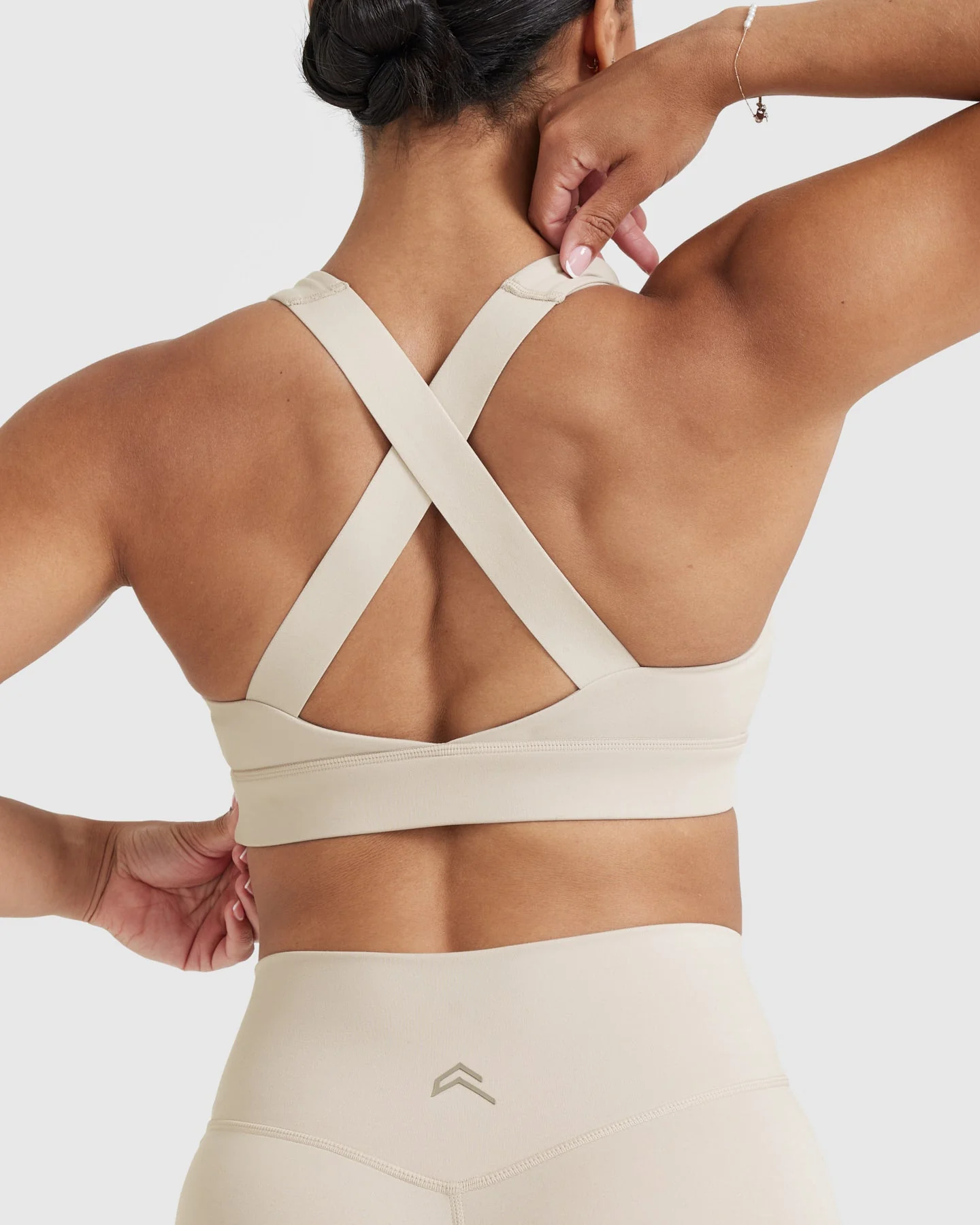 Timeless Wide Strap Sports Bra | Sand - Image 5
