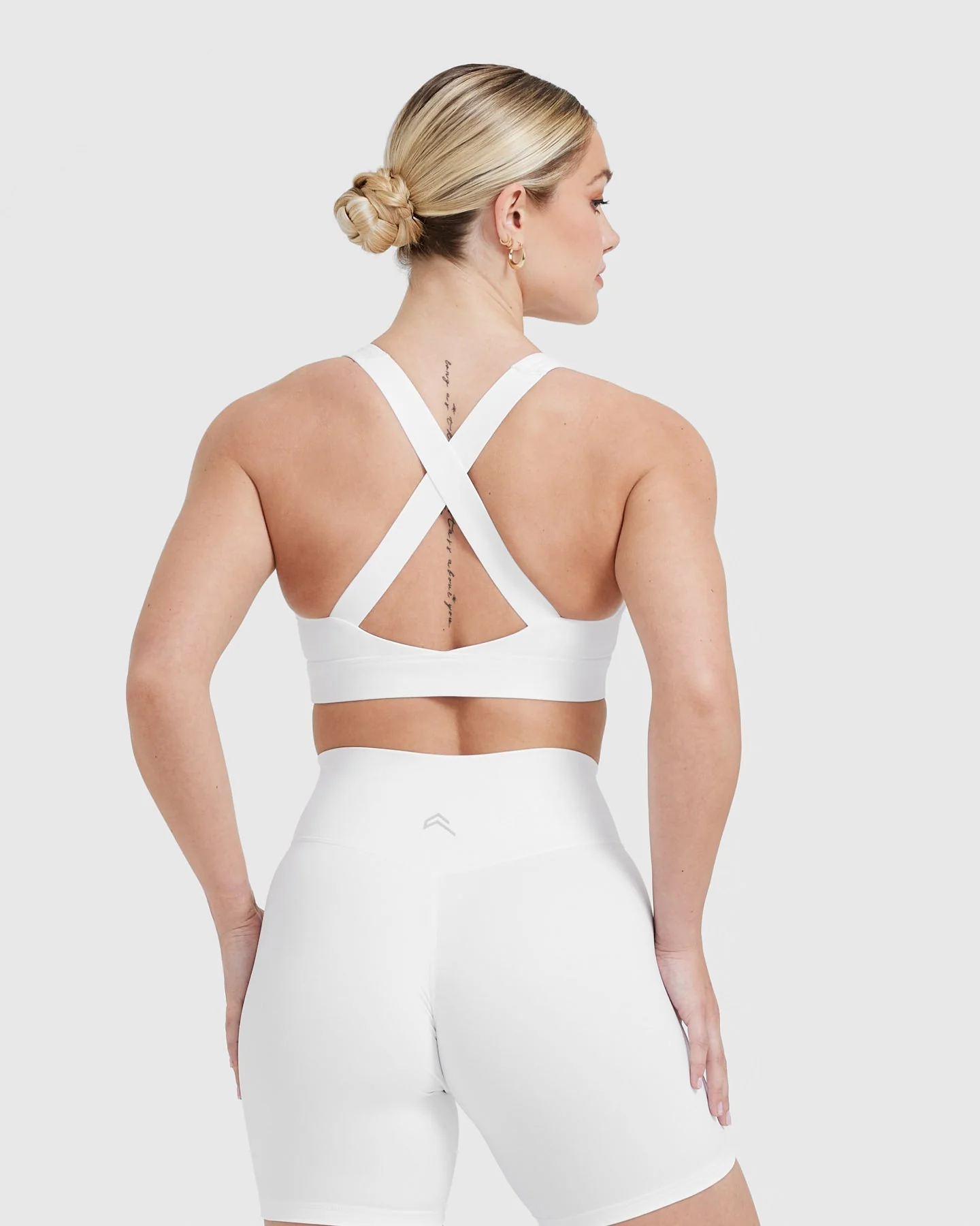 Timeless Wide Strap Sports Bra | White - Image 2