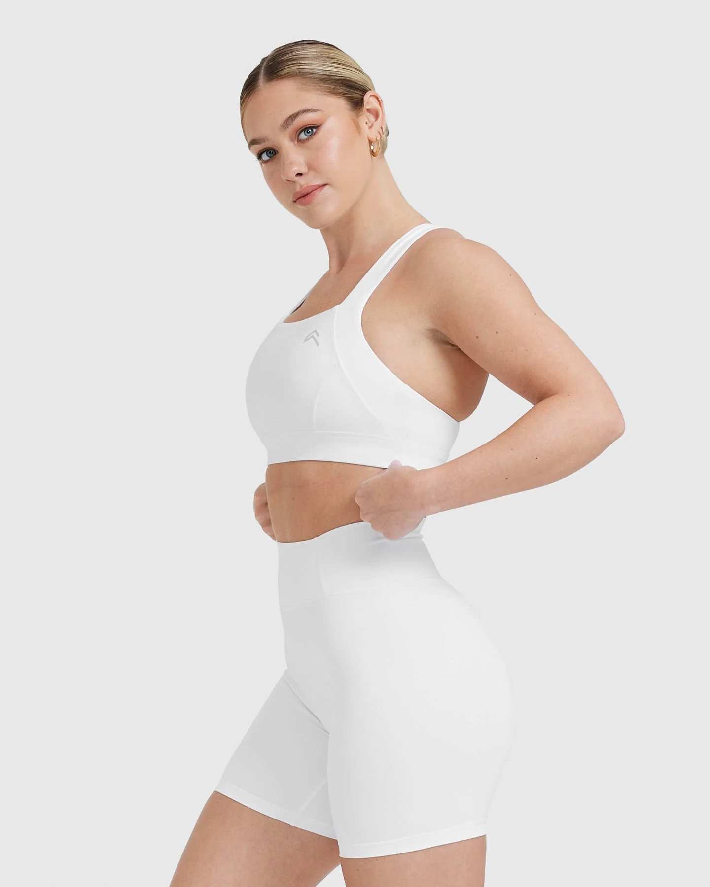 Timeless Wide Strap Sports Bra | White - Image 3