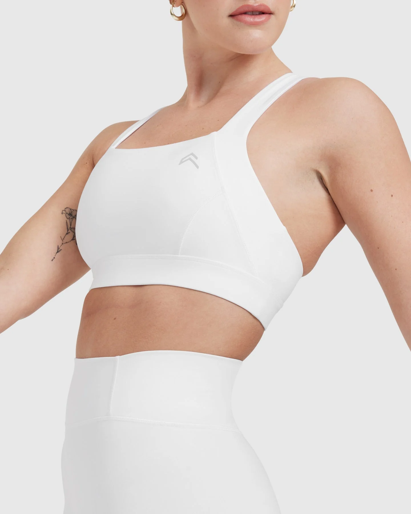 Timeless Wide Strap Sports Bra | White - Image 4