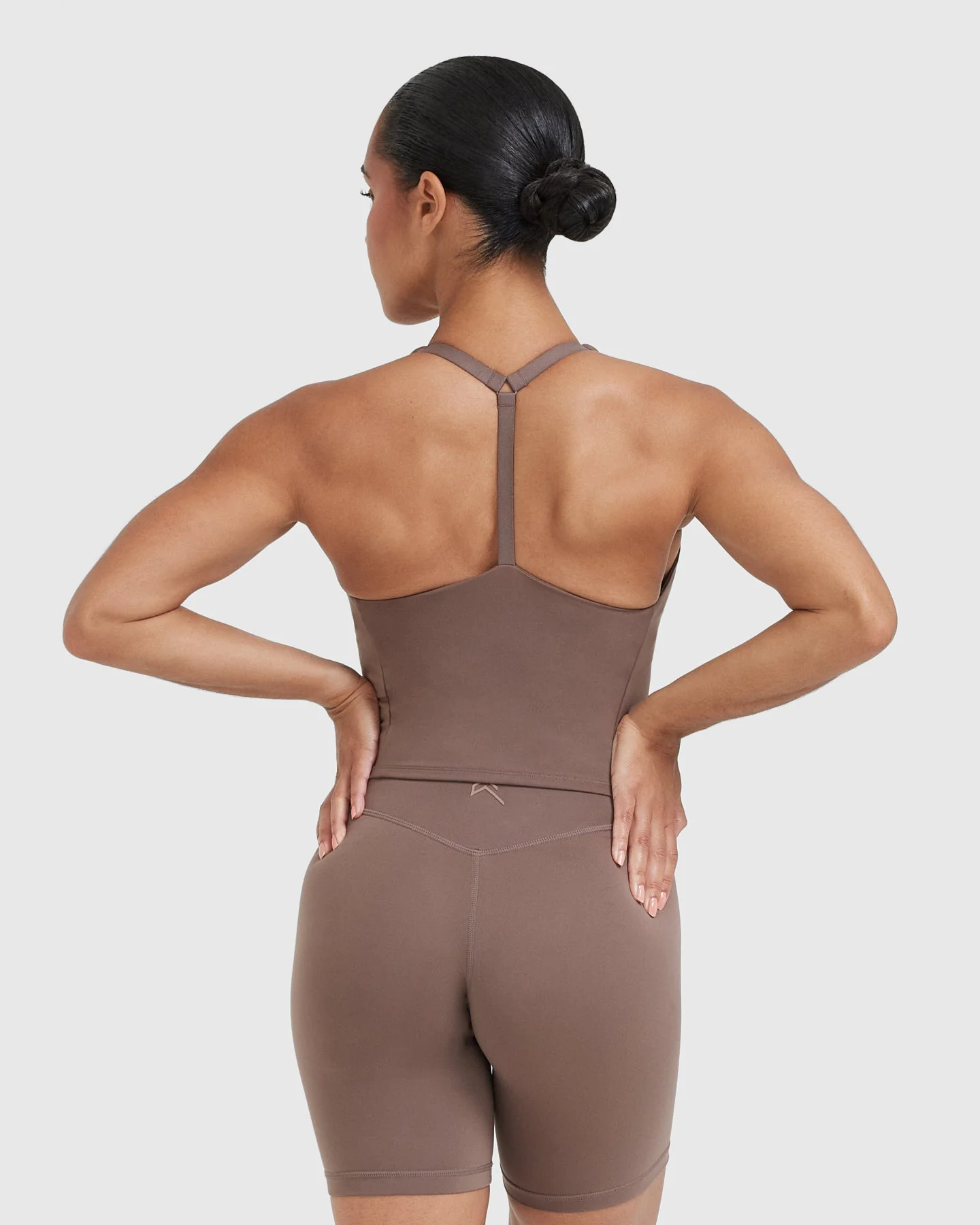 Timeless Square Neck Mid Vest | Cool Brown - Image 2