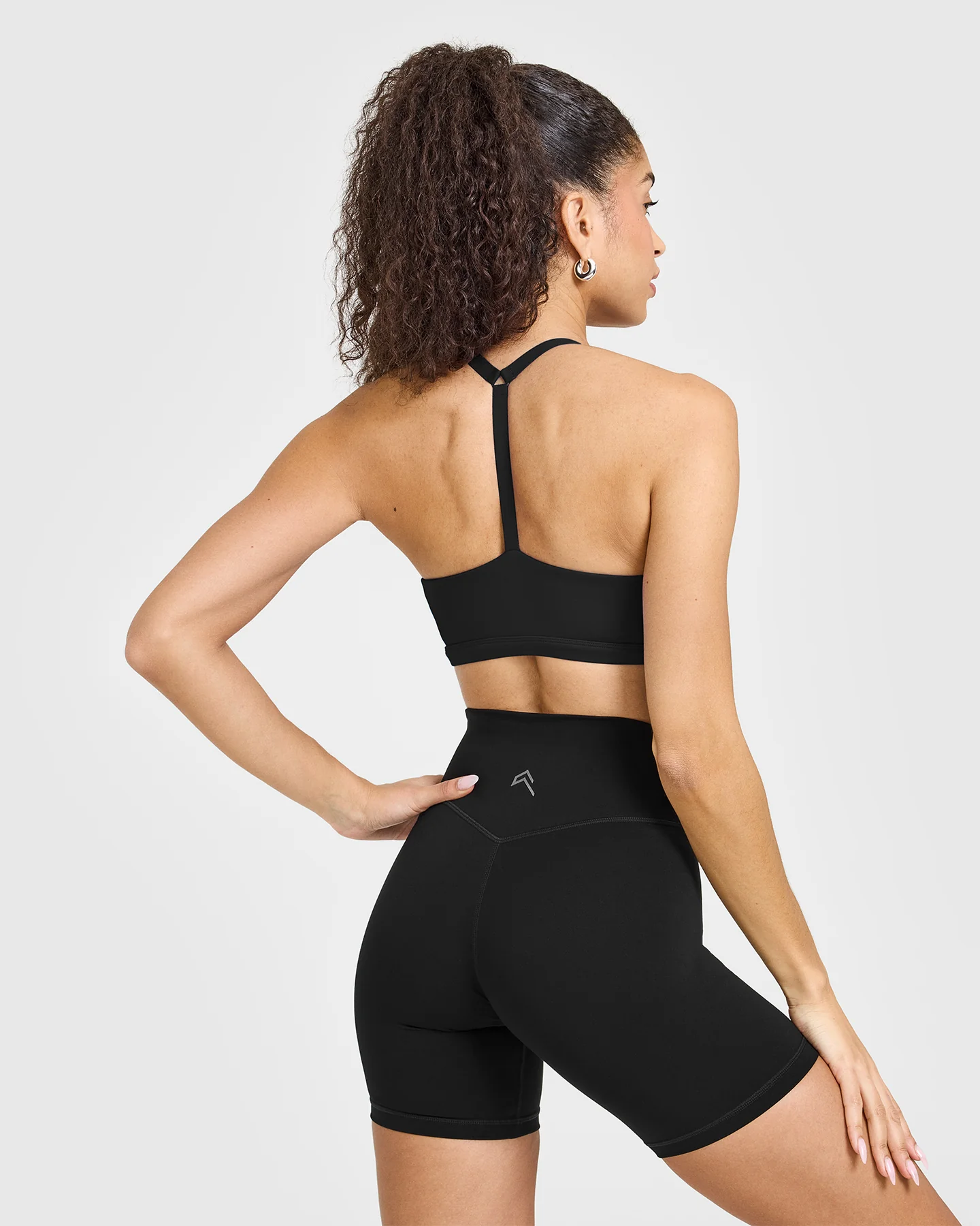Timeless Square Neck Sports Bra | Black - Image 2