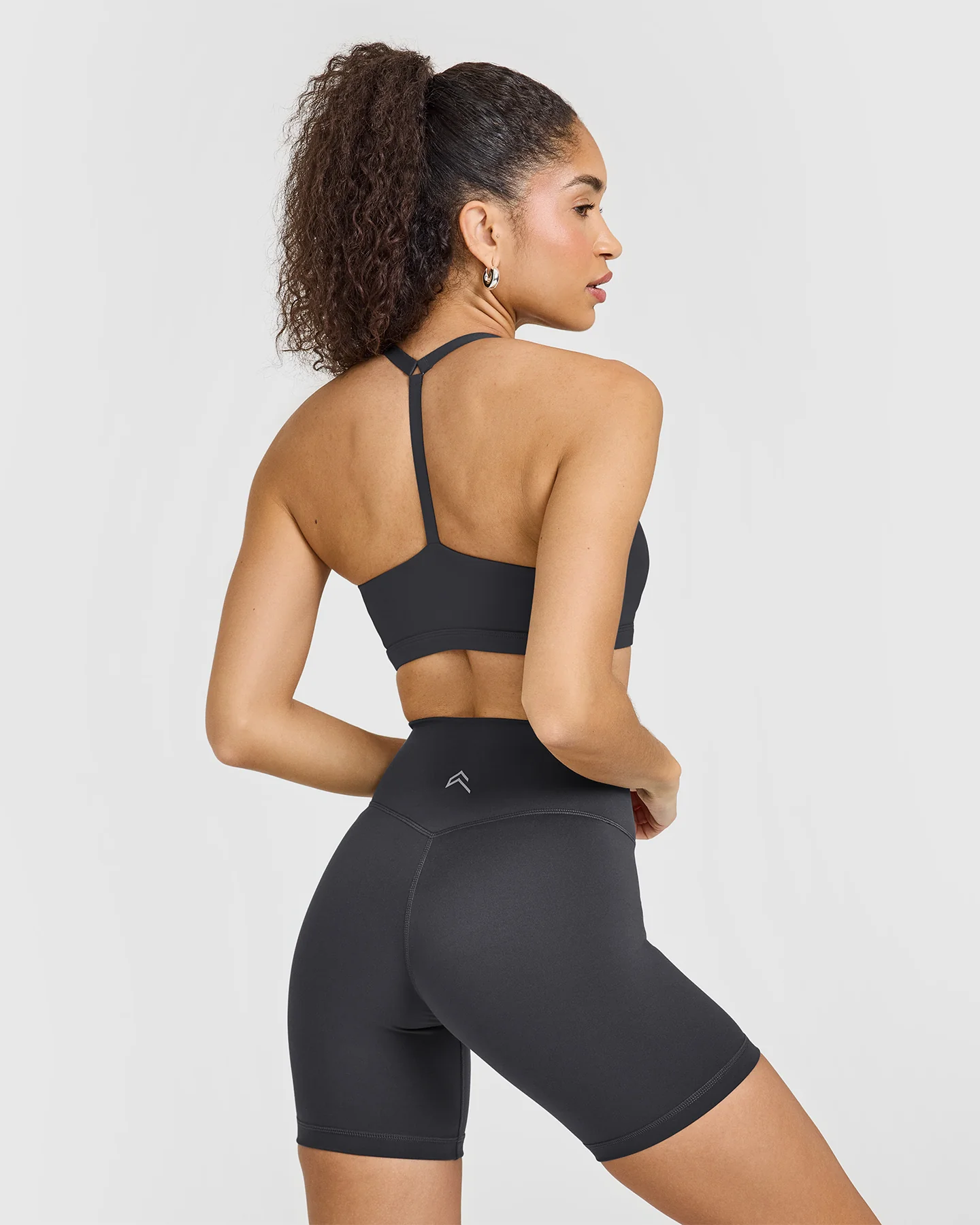 Timeless Square Neck Sports Bra | Coal - Image 2
