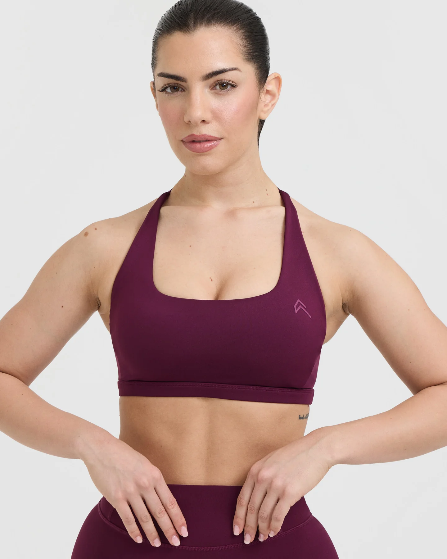 Timeless Square Neck Sports Bra | Ripe Fig - Image 4