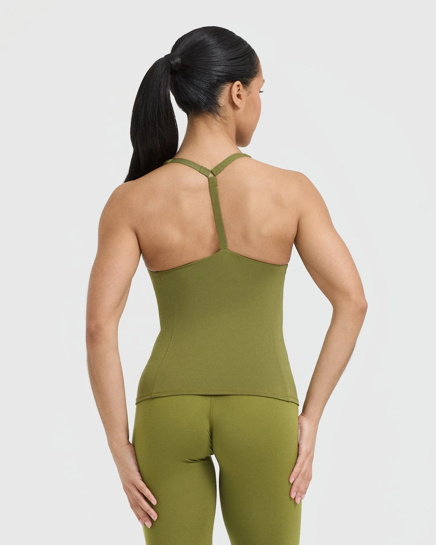 Timeless Square Neck Vest | Olive Green - Image 2