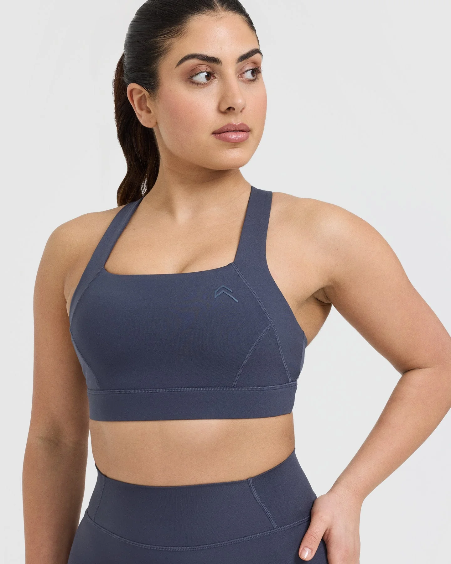 Timeless Wide Strap Sports Bra | True Blue - Image 4