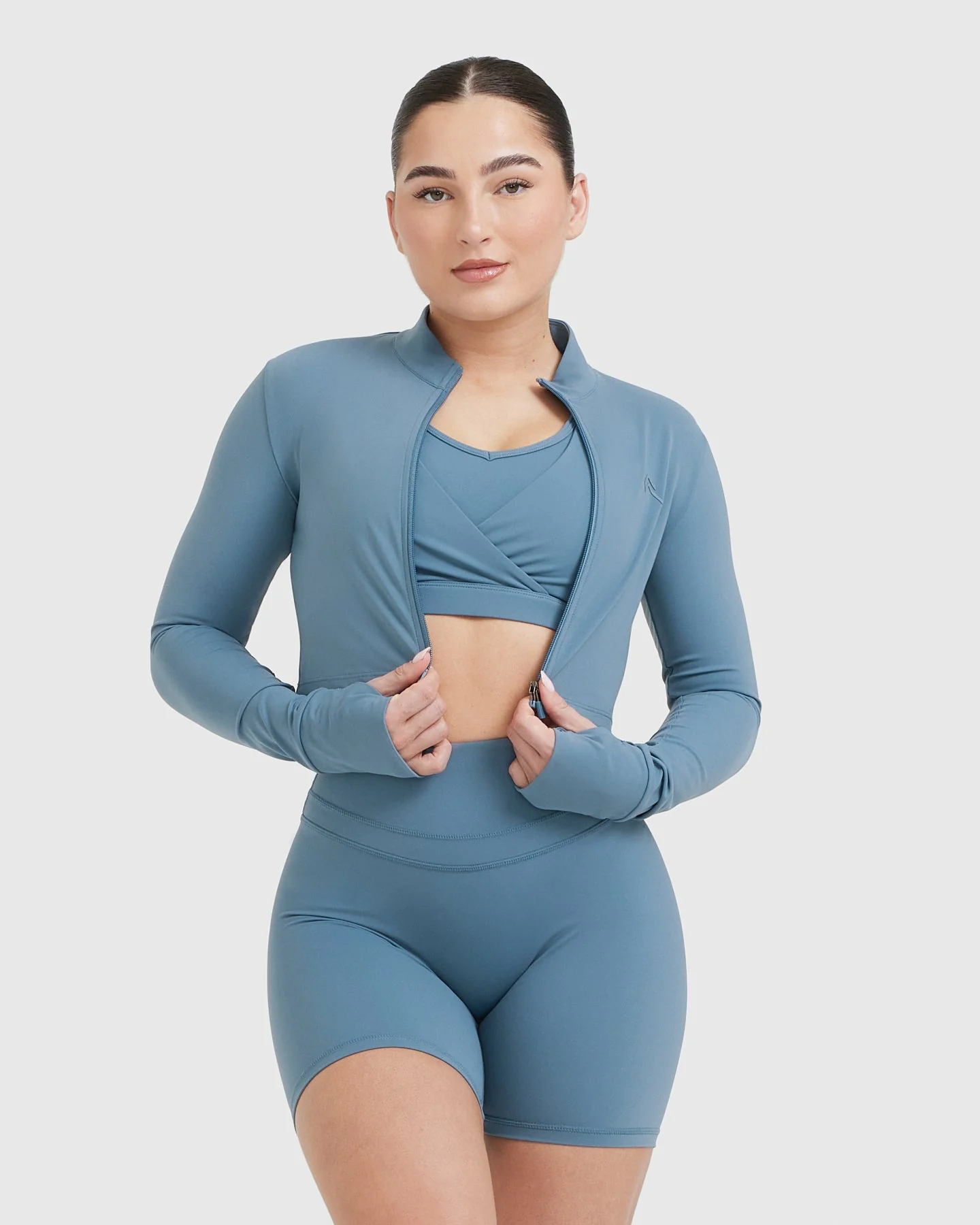 UnifiedMove™ Crop Jacket | Moonstone Blue