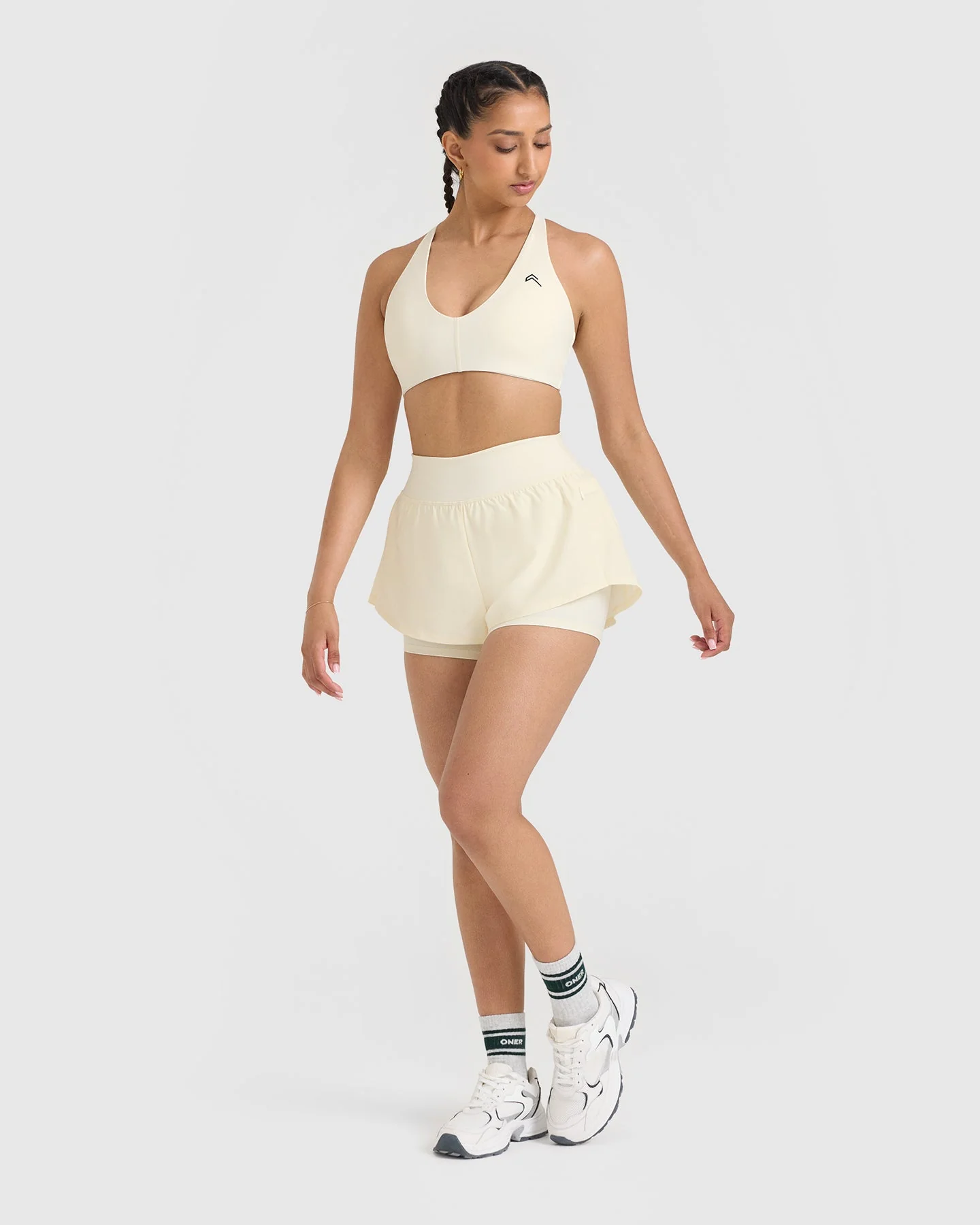 UnifiedMove™ Double Layer Shorts 5" | Off White - Image 3