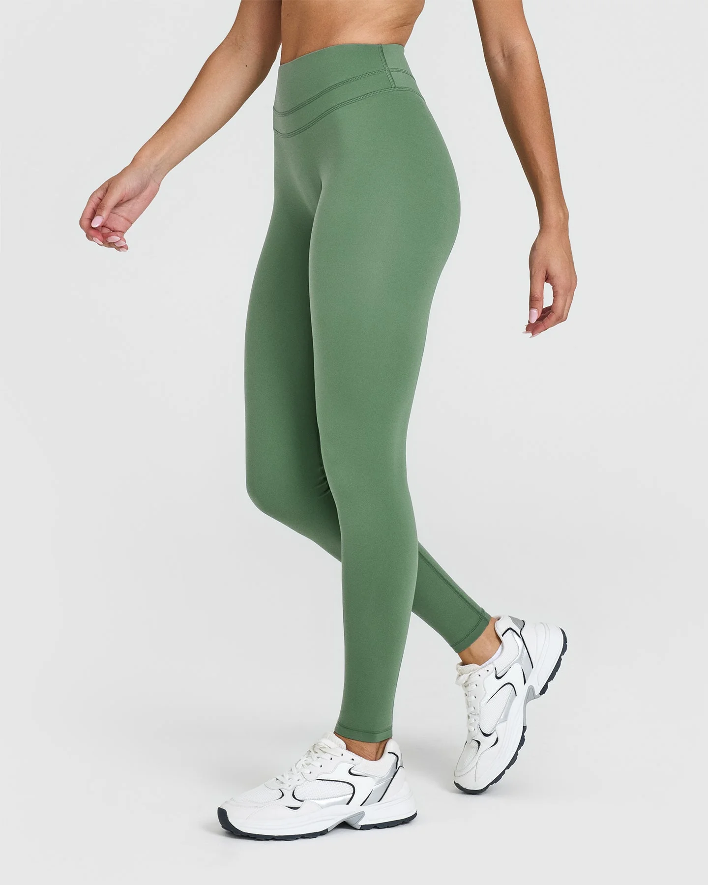 UnifiedMove™ High Waisted Leggings | Forest Green - Image 3