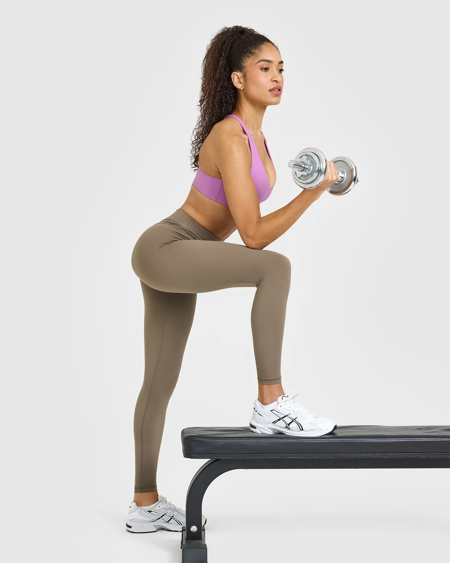 UnifiedMove™ High Waisted Leggings | Moss Brown - Image 3