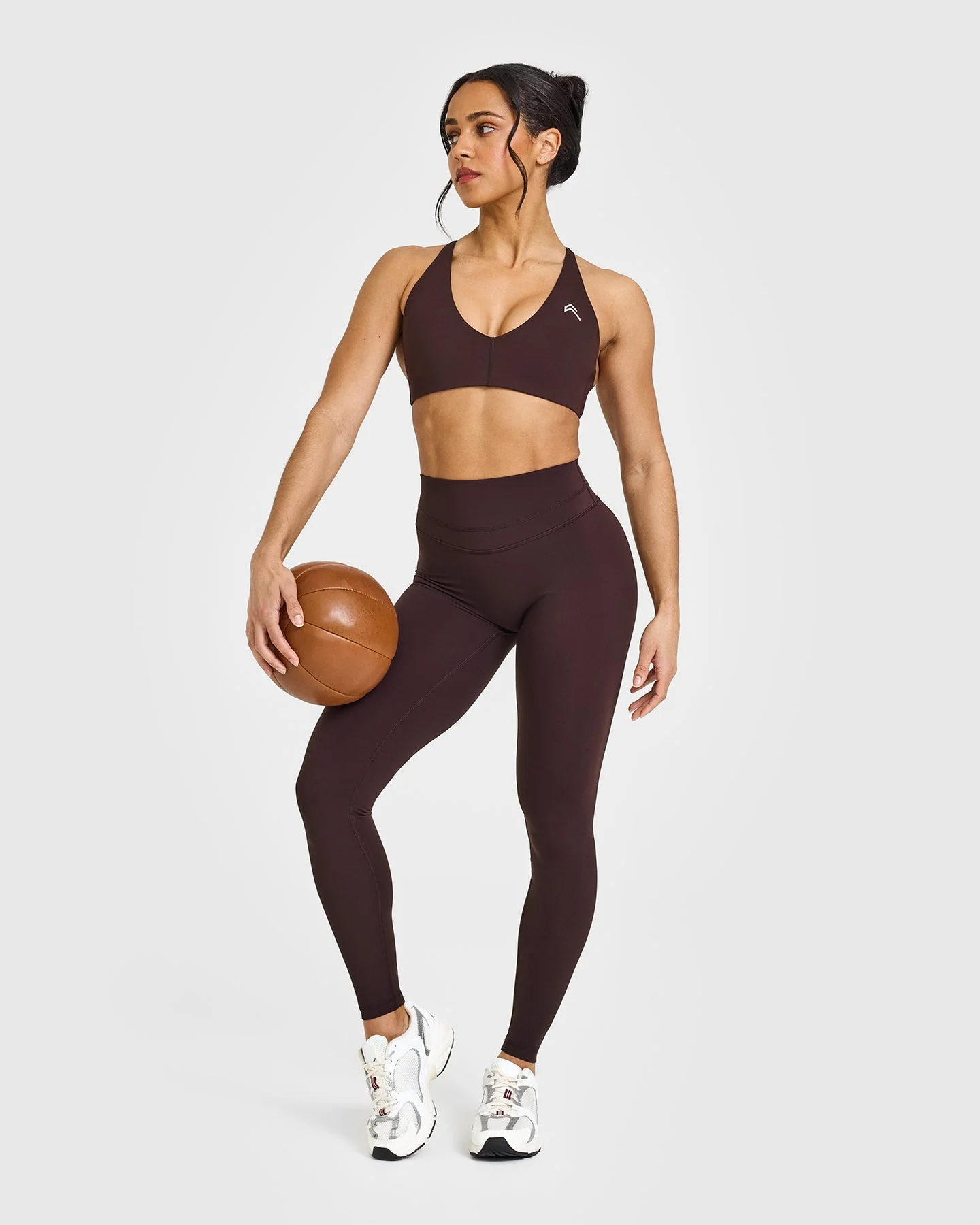 UnifiedMove™ High Waisted Leggings | Plum Brown - Image 3
