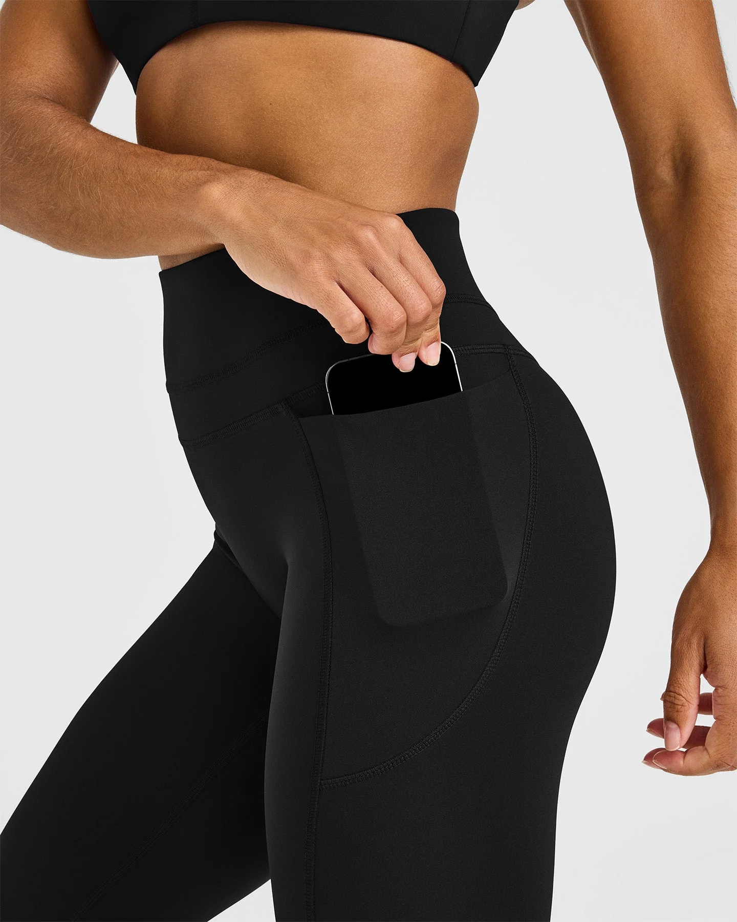 UnifiedMove™ High Waisted Pocket Leggings | Black - Image 5