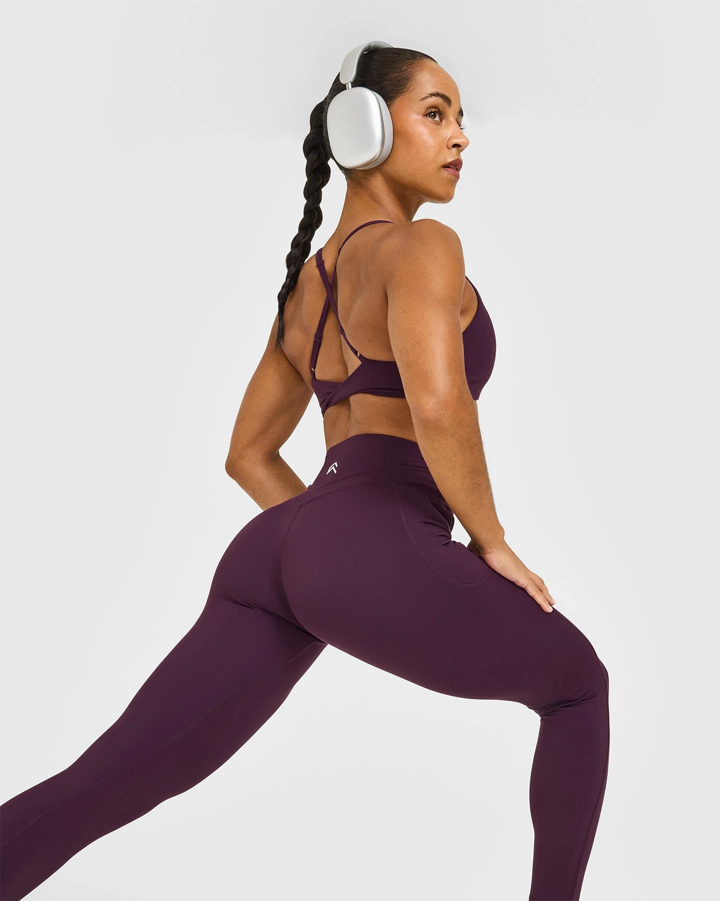UnifiedMove™ High Waisted Pocket Leggings | Blackberry Purple - Image 6