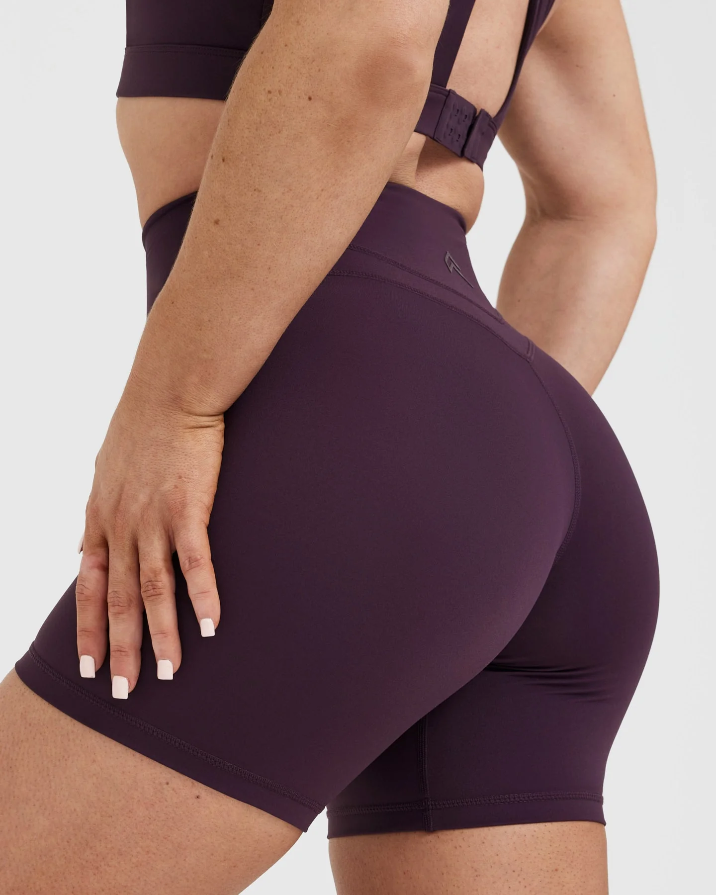 UnifiedMove™ High Waisted Shorts 6" | Blackberry Purple - Image 5