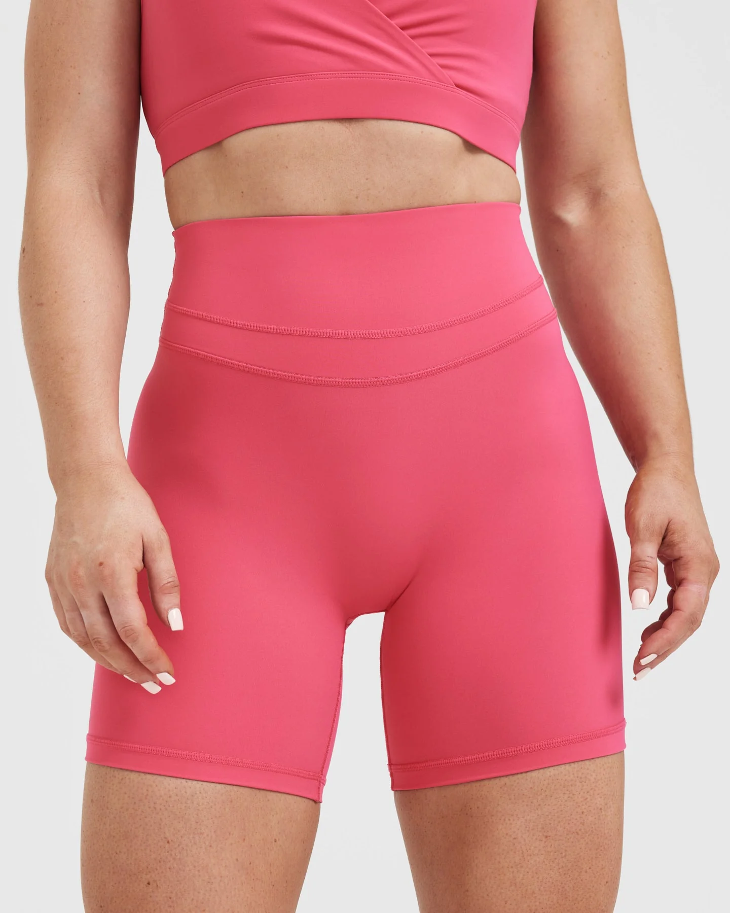 UnifiedMove™ High Waisted Shorts 6" | Velvet Pink - Image 4
