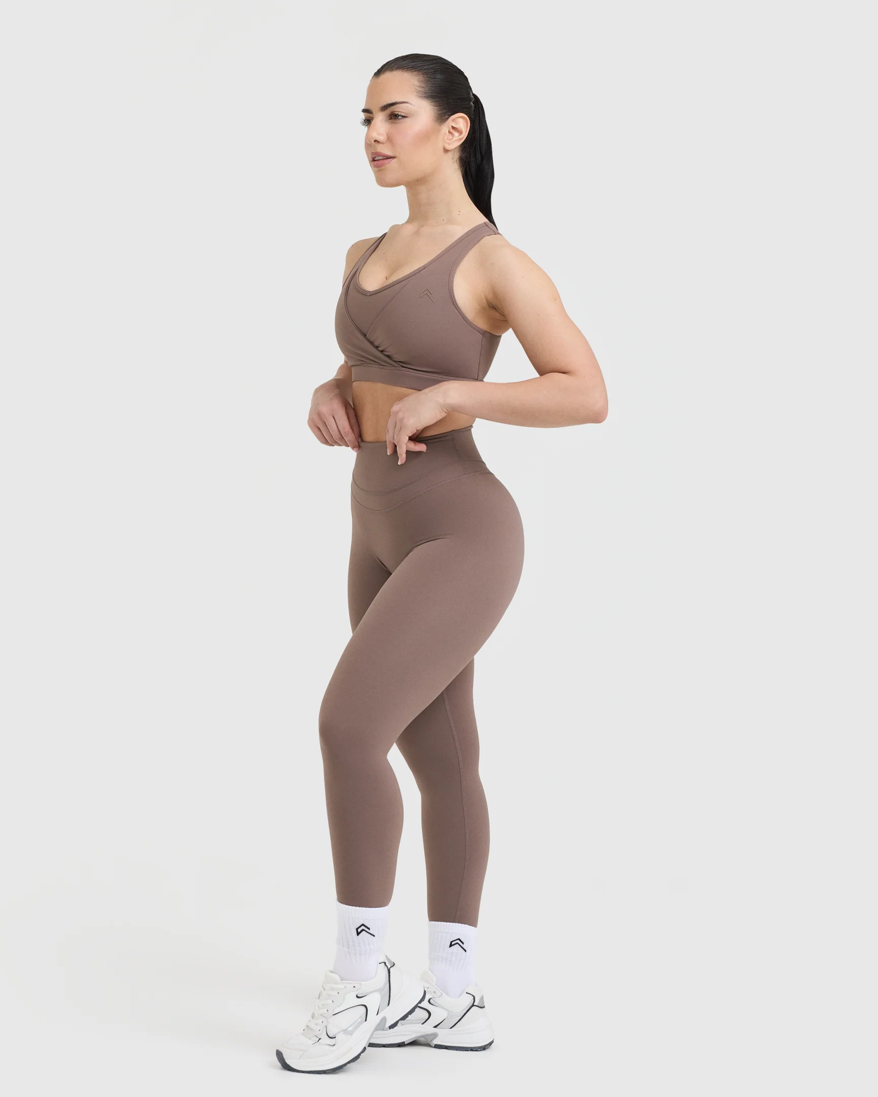 UnifiedMove™ Layered Sports Bra | Cool Brown - Image 3