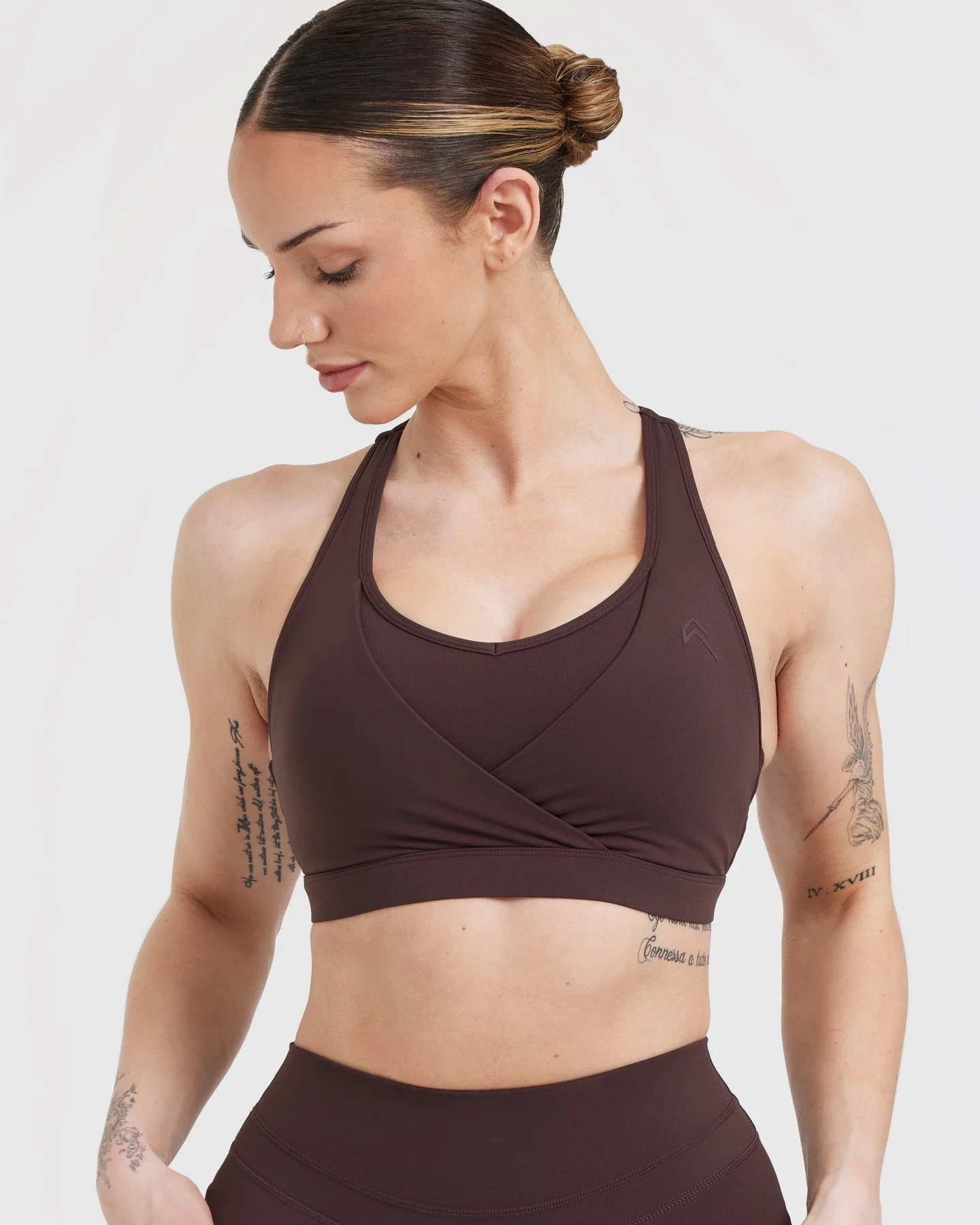 UnifiedMove™ Layered Sports Bra | Plum Brown - Image 4