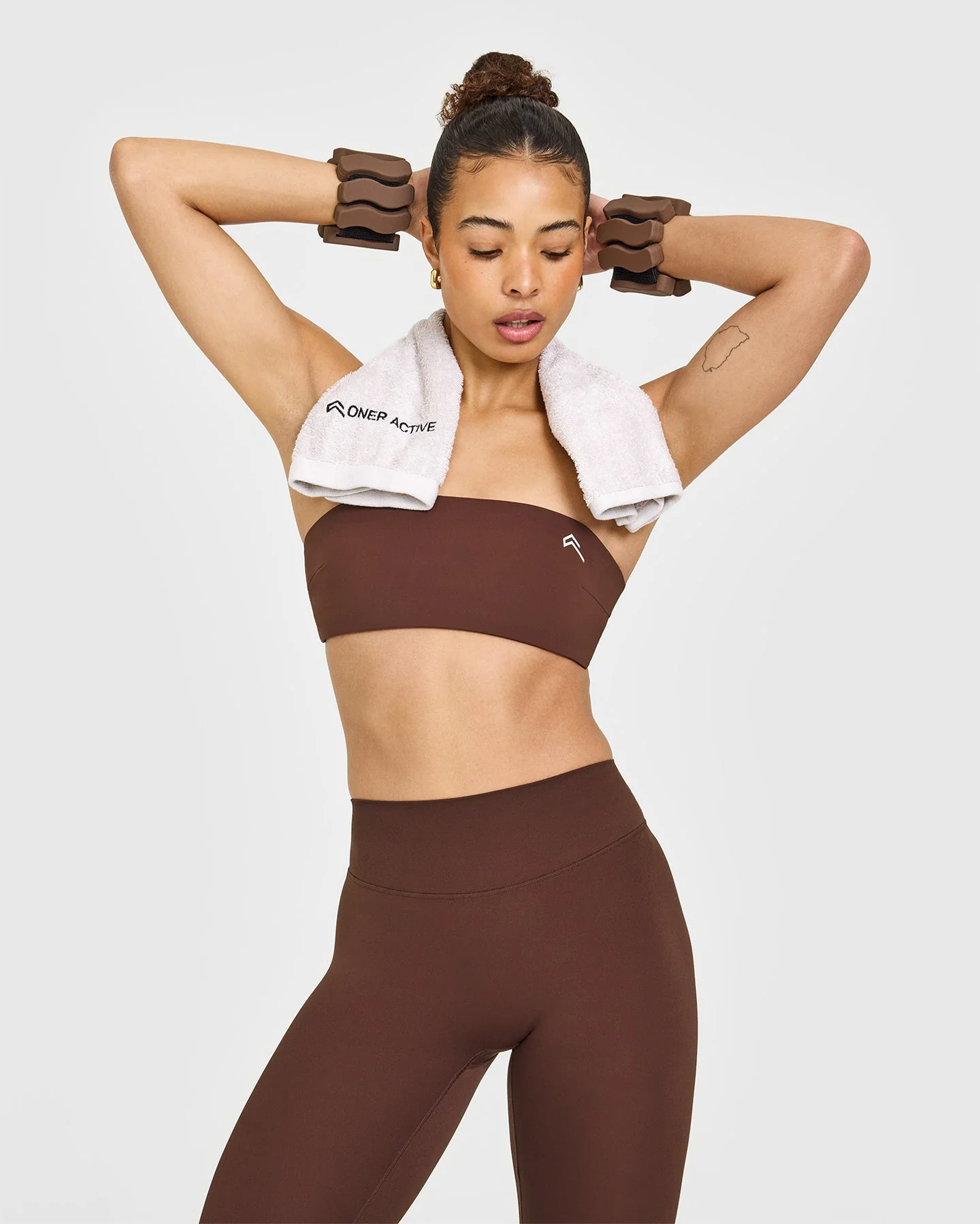 UnifiedMove™ Micro Bandeau Bralette | Espresso Brown - Image 2