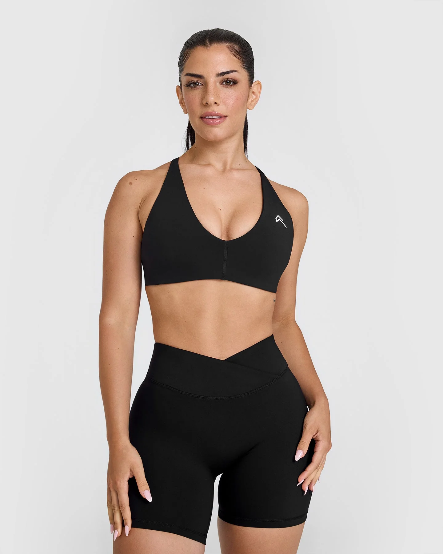 UnifiedMove™ Micro Bralette White Logo | Black
