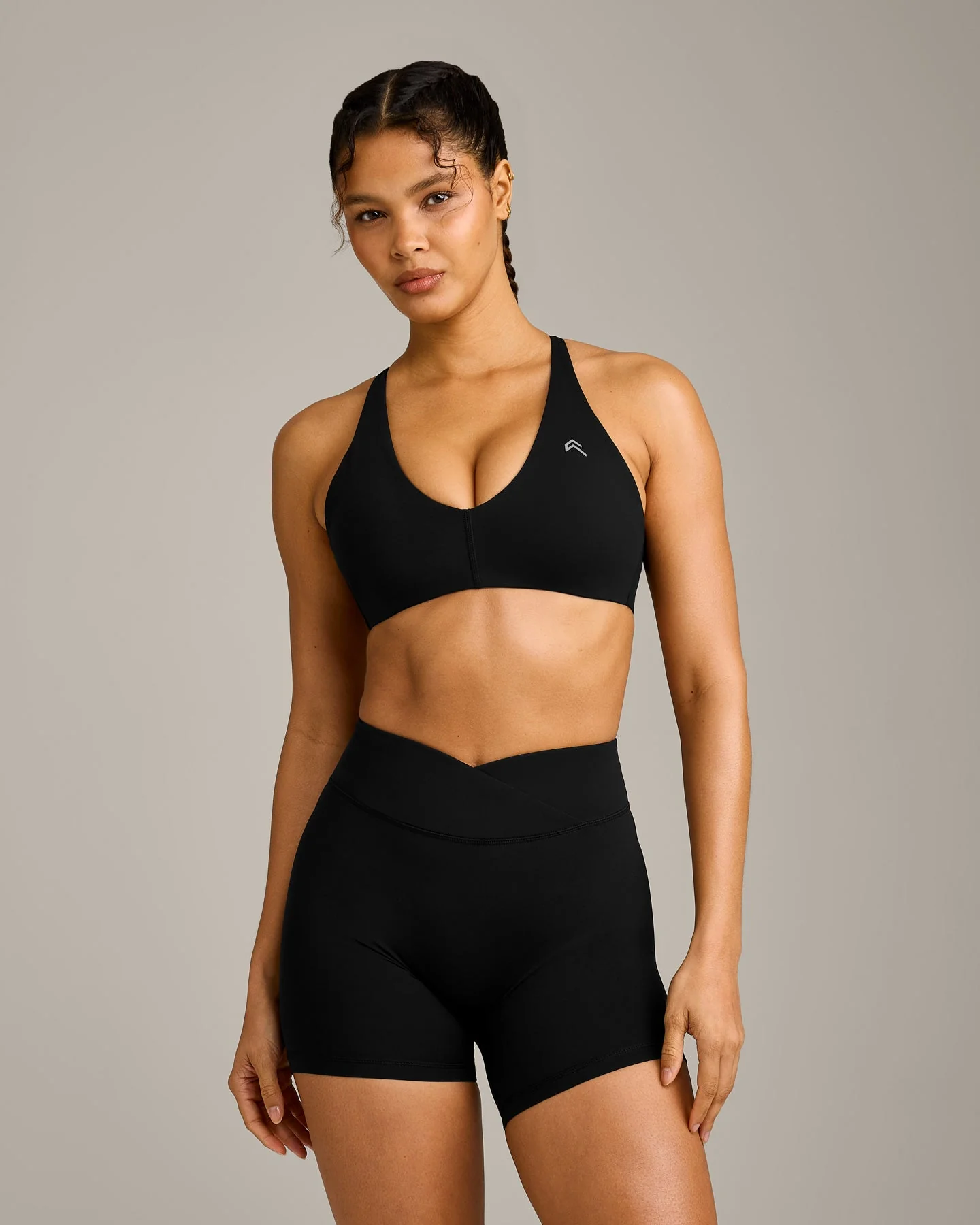 UnifiedMove™ Micro Bralette with Reflective Logo | Black