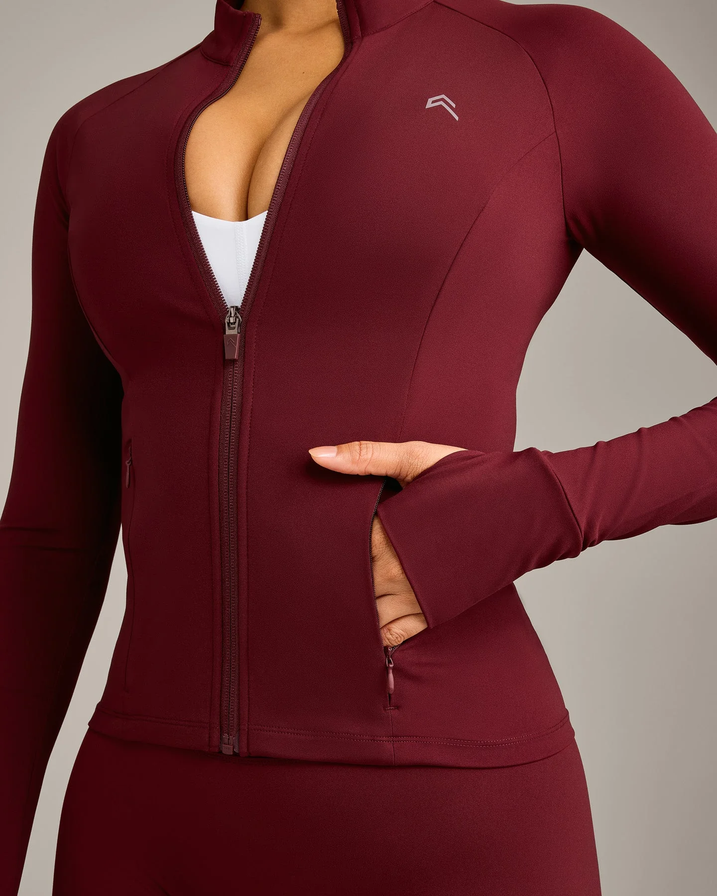 UnifiedMove™ Pocket Jacket with Reflective Logo | Rosewood - Image 6