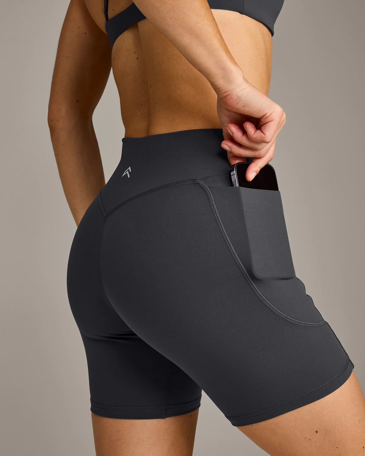 UnifiedMove™ Pocket Shorts 6" with Bonding with Reflective Logo | Coal - Image 5