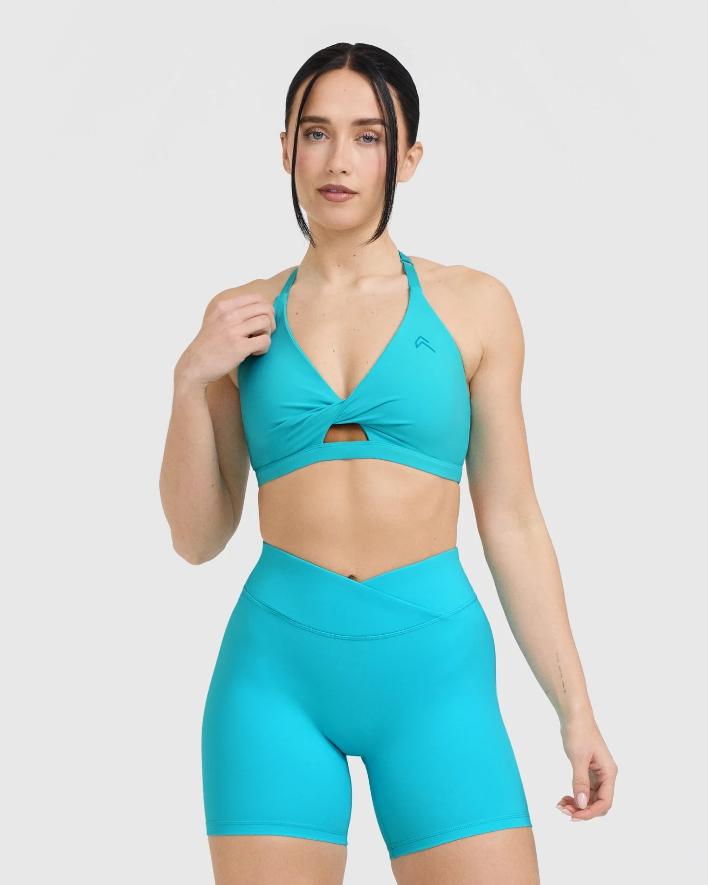 UnifiedMove™ Twist Sports Bra | Aqua Blue
