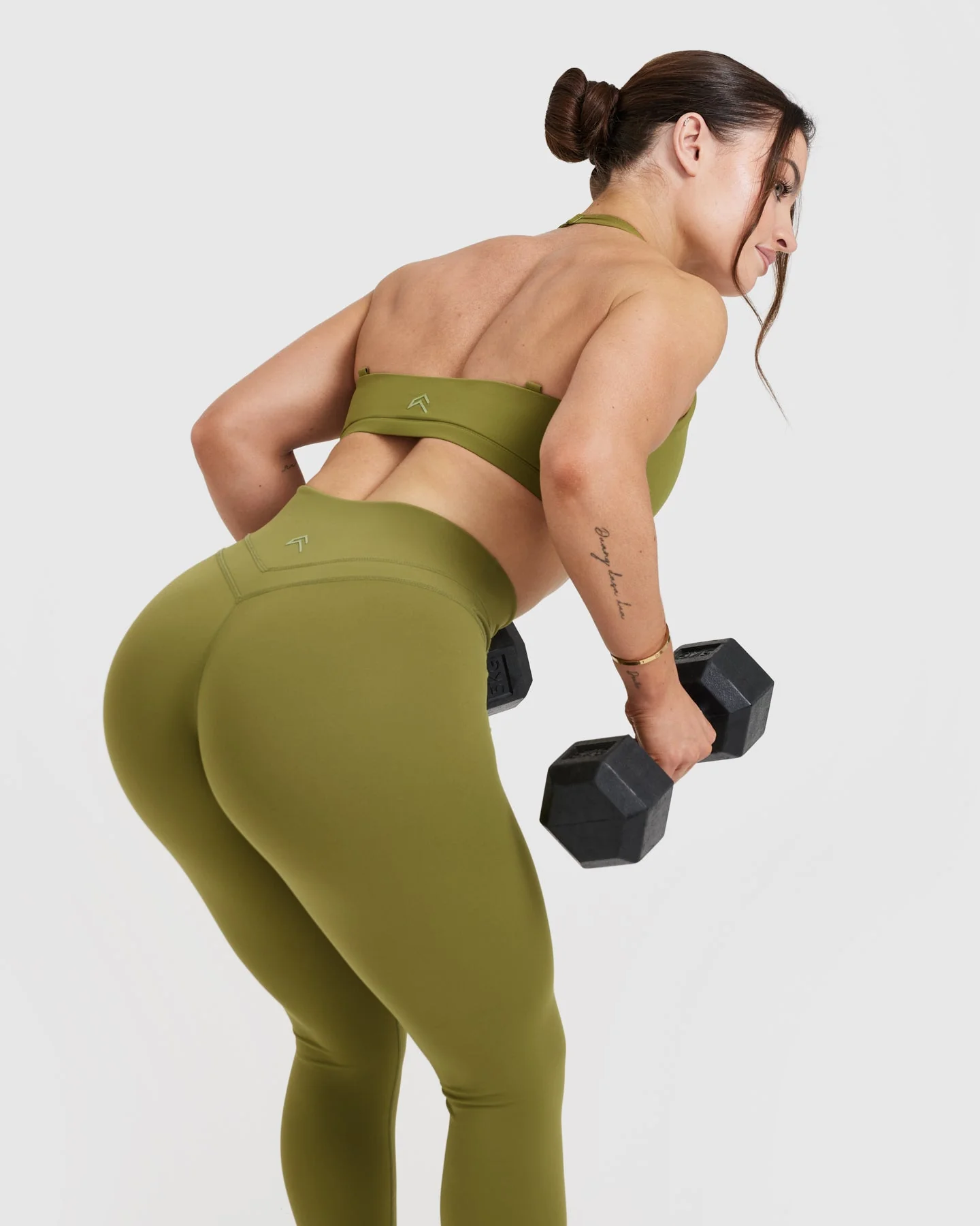 UnifiedMove™ Twist Sports Bra | Olive Green - Image 6