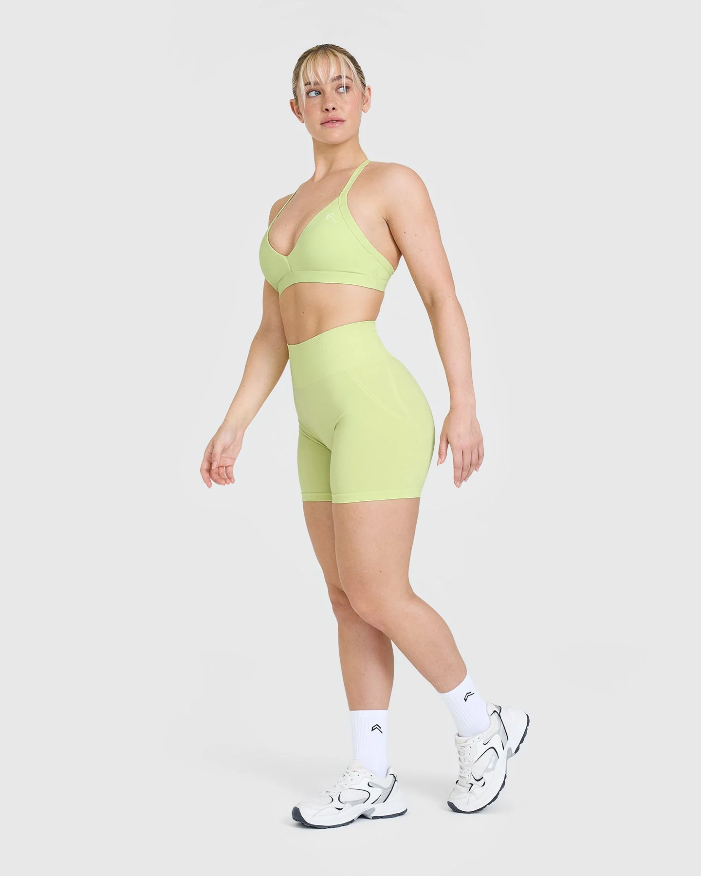UnifiedMove™ Ultra Micro V Neck Bralette | Pump Green - Image 3