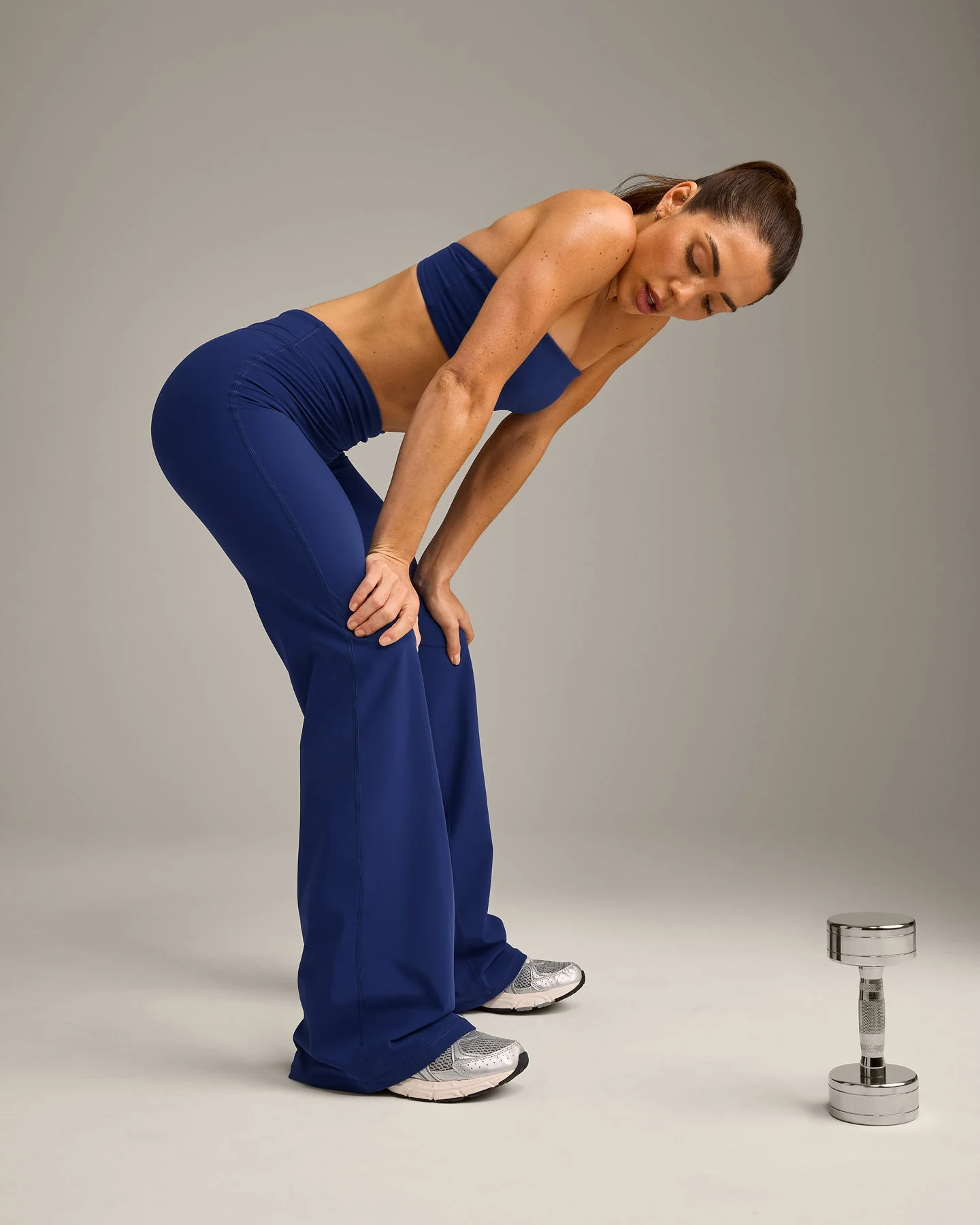 UnifiedMove™ Wrap Flared Bottoms with Reflective Logo | Varsity Blue - Image 6