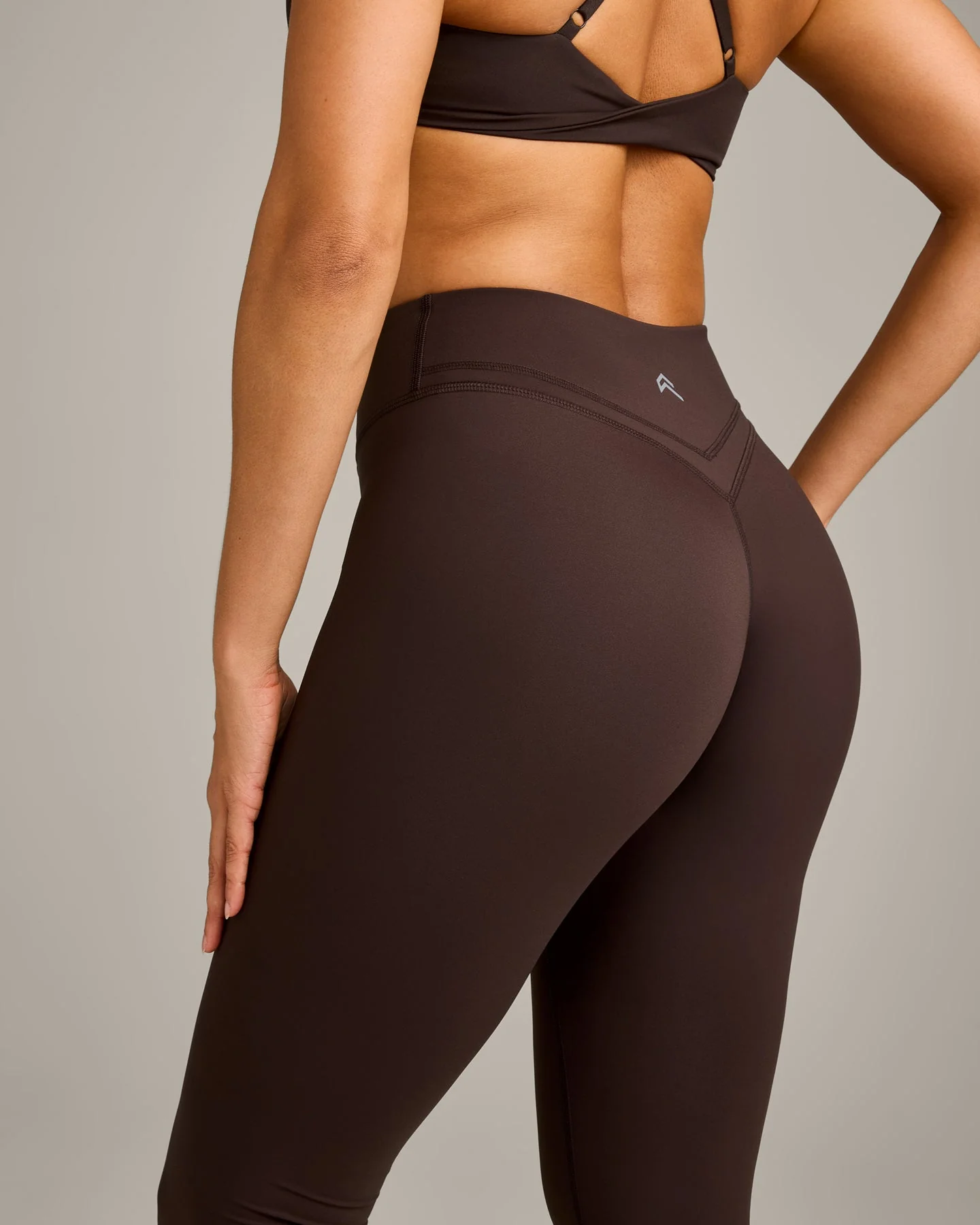 UnifiedMove™ Wrap Leggings with Reflective Logo | 70% Cocoa - Image 4