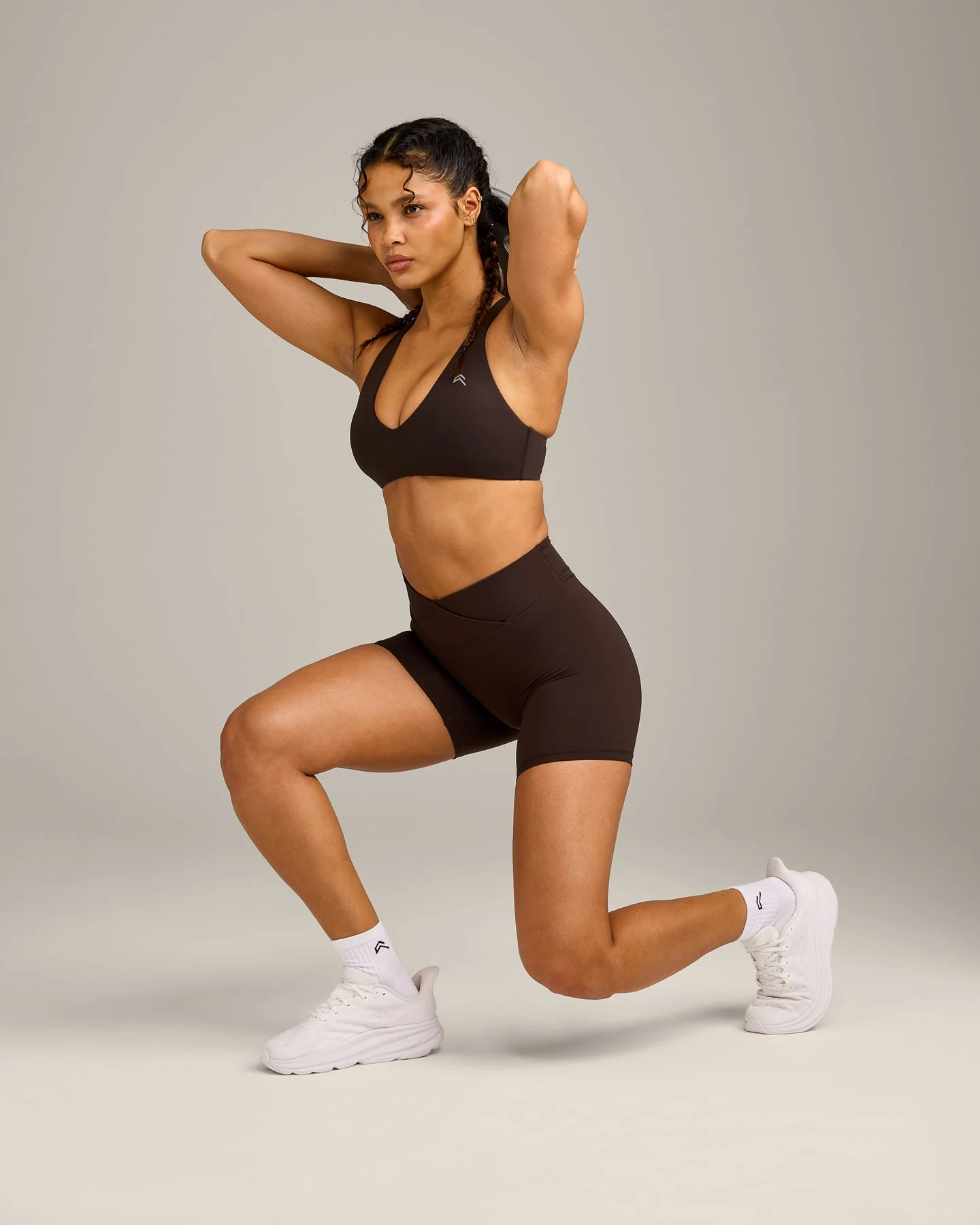 UnifiedMove™ Wrap Shorts 6" with Reflective Logo | 70% Cocoa - Image 5