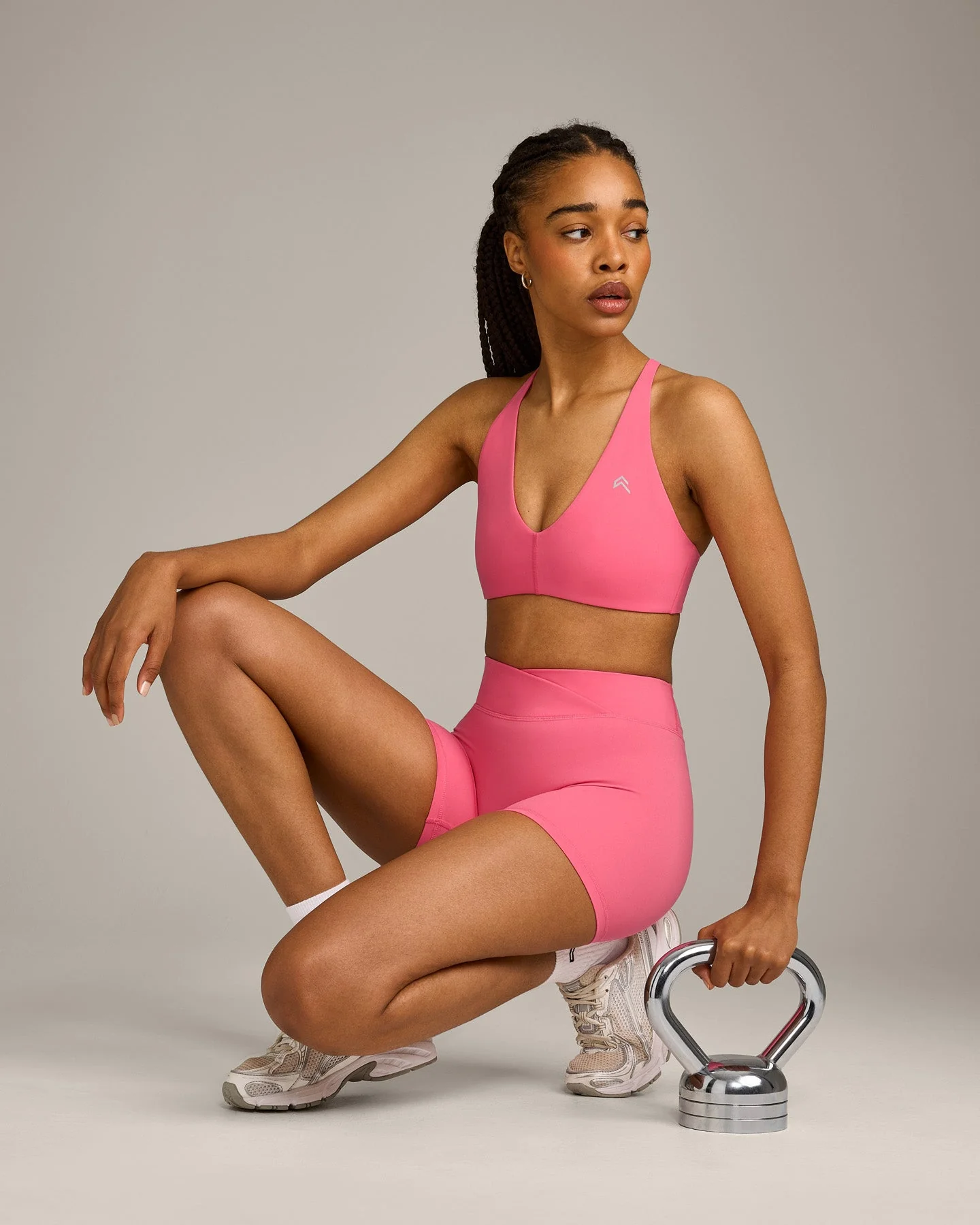 UnifiedMove™ Wrap Shorts 6" with Reflective Logo | Hot Girl Pink - Image 5